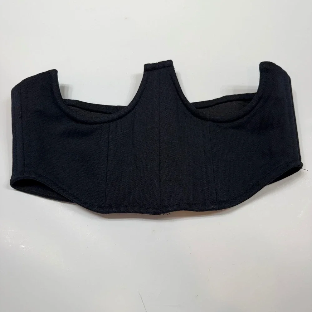 Terea Andrea Pitter Corset Belt Women XXS Black NWT Hook Eye Boned TR-109